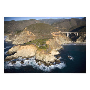 VS. Californië. Big Sur. Bixby Bridge Foto Afdruk