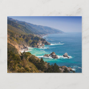 VS, Californië. Californische kust, Big Sur Briefkaart