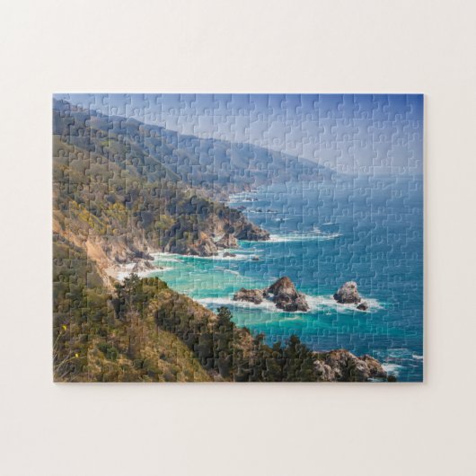 VS, Californië. Californische kust, Big Sur Legpuzzel (Horizontaal)