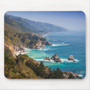 VS, Californië. Californische kust, Big Sur Muismat
