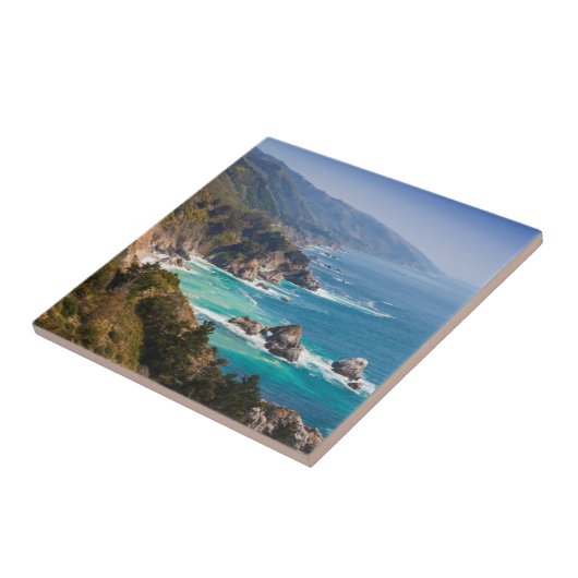 VS, Californië. Californische kust, Big Sur Tegeltje (Zijkant)