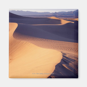 VS, Californië, Death Valley, zandduinen, dageraad Magneet