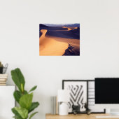 VS, Californië, Death Valley, zandduinen, dageraad Poster (Thuiskantoor)