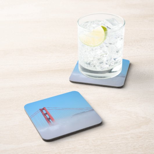 VS, Californië. Golden Gate Bridge 's morgens Bier Onderzetter (Rechterzijde)