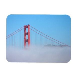 VS, Californië. Golden Gate-brug 's ochtends Magneet