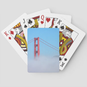 VS, Californië. Golden Gate-brug 's ochtends Speelkaarten
