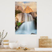 VS, Californië, Inyo National Forest. Waterval Poster (Keuken)
