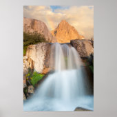 VS, Californië, Inyo National Forest. Waterval Poster (Voorkant)