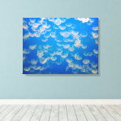 VS, Californië. kwallen in de Monterey Bay Canvas Afdruk (Insitu (Houten vloer))