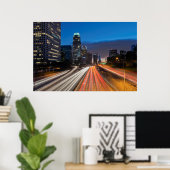 VS, Californië, Los Angeles, 110 Freeway 2 Poster (Thuiskantoor)