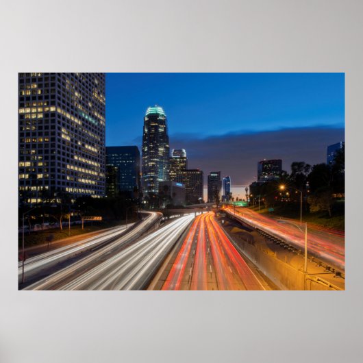 VS, Californië, Los Angeles, 110 Freeway 2 Poster (Voorkant)