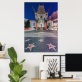 VS, Californië, Los Angeles, Hollywood Poster (Thuiskantoor)