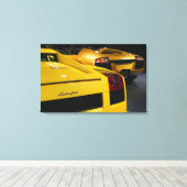 VS, Californië, Los Angeles: Los Angeles Auto 2 Canvas Afdruk (Insitu (Houten vloer))