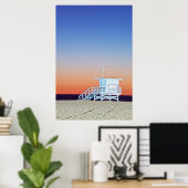 VS, Californië, Los Angeles, Santa Monica Beach Poster (Thuiskantoor)
