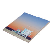 VS, Californië, Los Angeles, Santa Monica Beach Tegeltje (Zijkant)