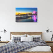 VS, Californië, Los Angeles, Santa Monica Pier Canvas Afdruk (Insitu (Slaapkamer))