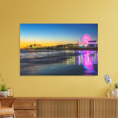 VS, Californië, Los Angeles, Santa Monica Pier Canvas Afdruk (Insitu (Woonkamer))