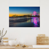 VS, Californië, Los Angeles, Santa Monica Pier Poster (Keuken)