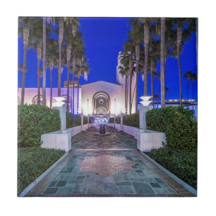 VS, Californië, Los Angeles, Union Station Tegeltje