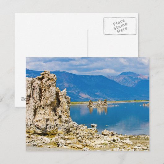 VS, Californië, Mono Lake South Tufa Reserve Briefkaart (Voorkant / Achterkant)