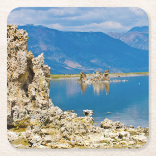 VS, Californië, Mono Lake South Tufa Reserve Kartonnen Onderzetters