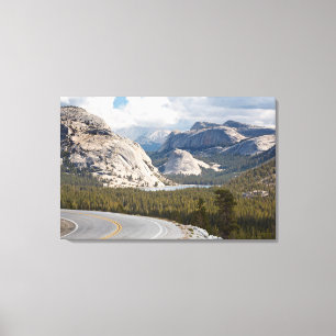 VS, Californië, Nationaal park Yosemite Canvas Afdruk