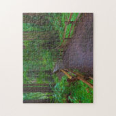VS, Californië. Pad onder sequoia Legpuzzel (Verticaal)