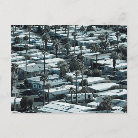 VS, Californië, Palm Springs. Trailer Park op Briefkaart (Voorkant)