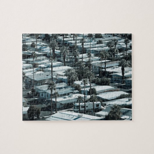 VS, Californië, Palm Springs. Trailer Park op Legpuzzel (Horizontaal)
