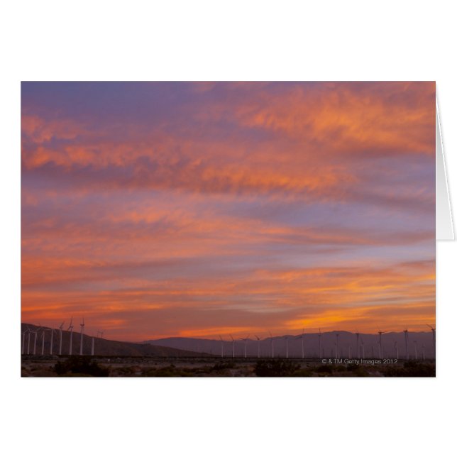 VS, Californië, Palm Springs, windturbines op (Voorkant Horizontaal)