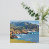 VS, Californië. Panorama van Big Sur met Bixby Briefkaart (Staand voorkant)