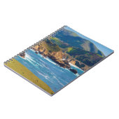 VS, Californië. Panorama van Big Sur met Bixby Notitieboek (Linkerzijde)