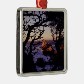 VS, Californië, Point Lobos, cypress-boom en Metalen Ornament (Rechts)