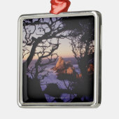 VS, Californië, Point Lobos, cypress-boom en Metalen Ornament (Links)