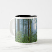 VS, Californië, Redwood NP. Roodboombomen Tweekleurige Koffiemok (Voorkant links)