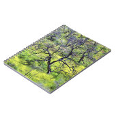 VS, Californië, San Diego. Een verbrand eiken bos Notitieboek (Linkerzijde)