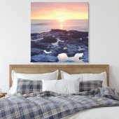 VS, Californië, San Diego. Getijden van Sunset Cli Canvas Afdruk (Insitu (Slaapkamer))