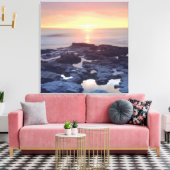 VS, Californië, San Diego. Getijden van Sunset Cli Canvas Afdruk (Insitu (Woonkamer))