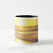 VS, Californië, San Diego. La Jolla Shores Tweekleurige Koffiemok (Center)