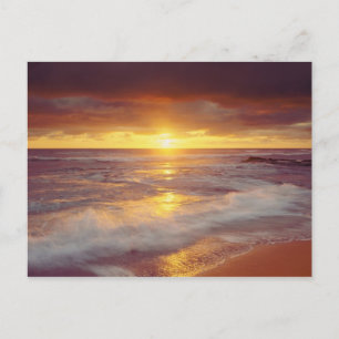 VS, Californië, San Diego. Sunset Cliffs strand Briefkaart
