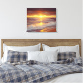VS, Californië, San Diego. Sunset Cliffs strand Canvas Afdruk (Insitu (Slaapkamer))
