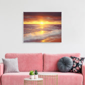 VS, Californië, San Diego. Sunset Cliffs strand Canvas Afdruk (Insitu (Woonkamer))