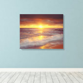 VS, Californië, San Diego. Sunset Cliffs strand Canvas Afdruk (Insitu (Houten vloer))