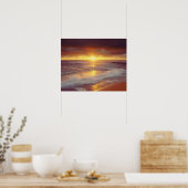 VS, Californië, San Diego. Sunset Cliffs strand Poster (Keuken)