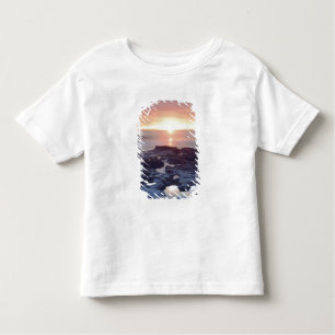 VS, Californië, San Diego. Sunset Cliffs tide Kinder Shirts