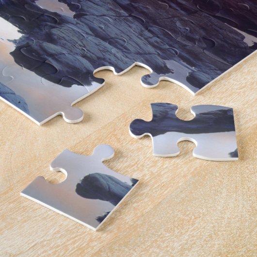 VS, Californië, San Diego. Sunset Cliffs tide Legpuzzel (Zijkant)