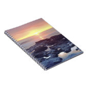 VS, Californië, San Diego. Sunset Cliffs tide Notitieboek (Rechterzijde)