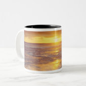 VS, Californië, San Diego. Zonnestrand Tweekleurige Koffiemok (Voorkant links)