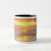 VS, Californië, San Diego. Zonnestrand Tweekleurige Koffiemok (Center)