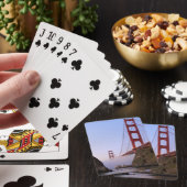 VS, Californië, San Francisco. Golden Gate 3 Pokerkaarten (Insitu)